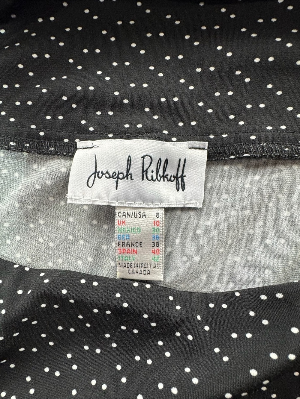 Joseph Ribkoff Women’s 8 Culotte Pants Pull On Elastic Waist Coastal Polka Dot - Picture 9 of 9